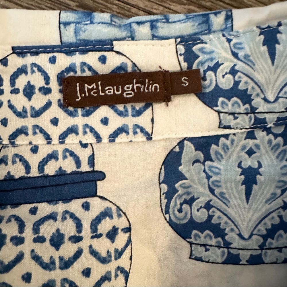 J. Mclaughlin Ginger Jars Button Down - image 6